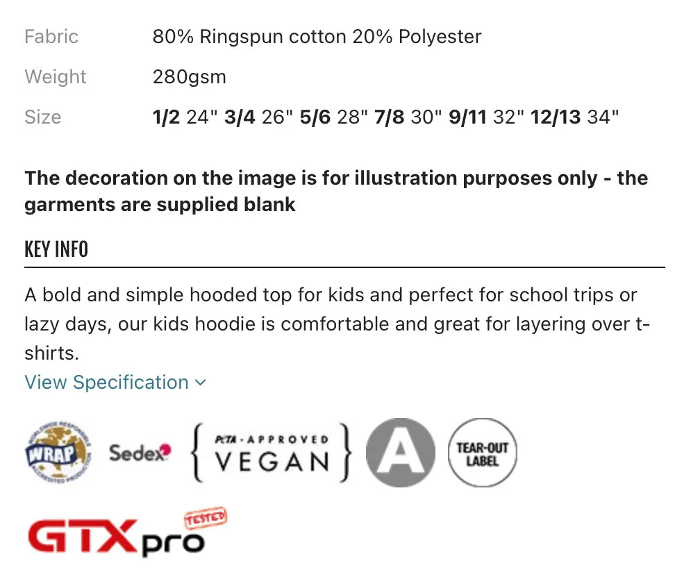 20 + Units Junior Leavers Hoodies // JH01J Awdis Kids.