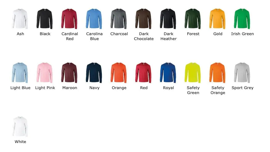 Long Sleeve Ultra Gildan T-shirt.