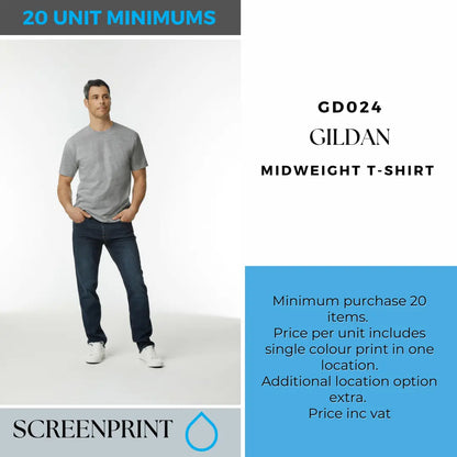 GD024 Gildan Midweight T-Shirt.